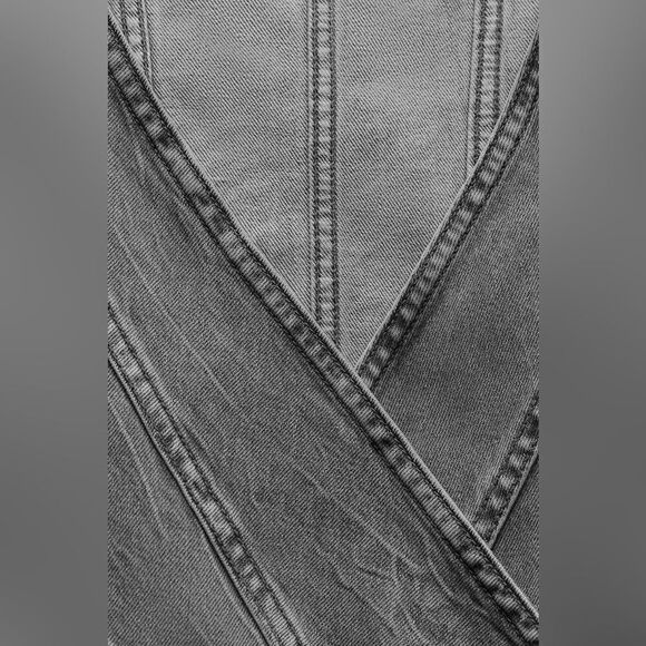 ZARA WRAP FRONT TRF DENIM SHIRT - Picture 5 of 6